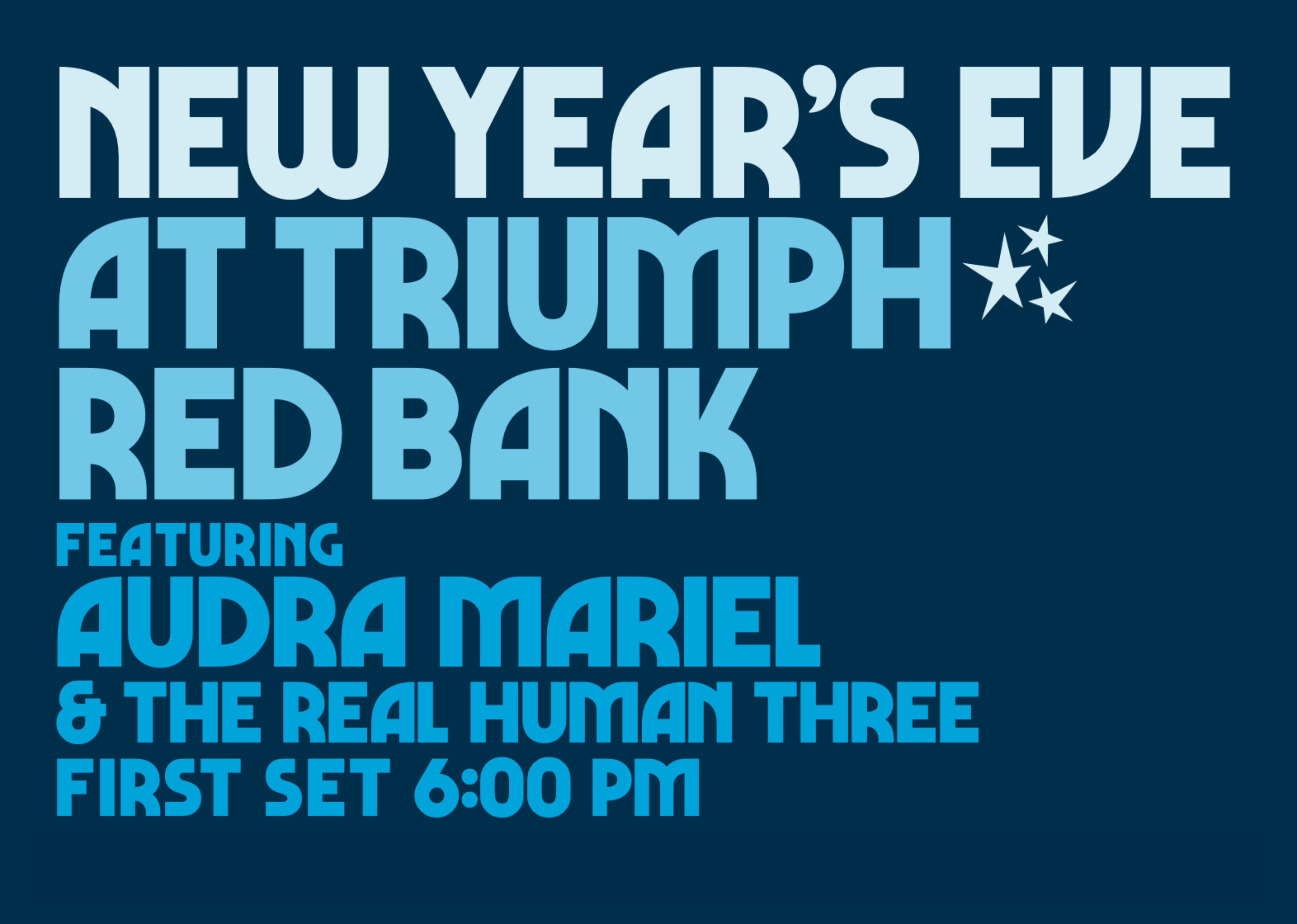 New Years Eve at Triumph Red Bank Featuring Audra Mariel