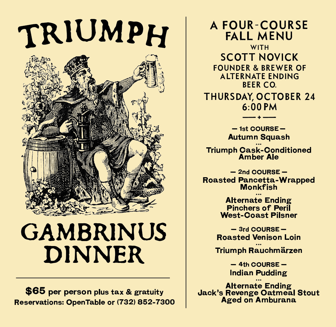 Gambrinus Dinner, Thursday, October 24, 2024